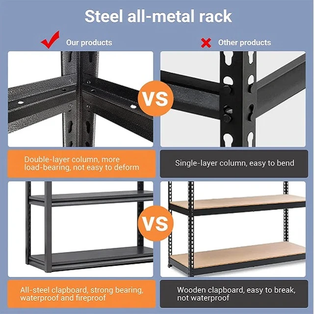 Alt view image 6 of 7 - 3 Tier Metal Storage Organizer Shelf, Use 5 to 10 Gallon Fish Tank Stand and Small Reptile Cage Rack for and 19.70 Inch