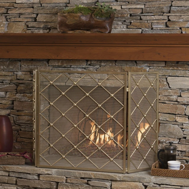 Alt view image 4 of 7 - Fire, Gold, Iron, Indoor Fireplaces Accessories