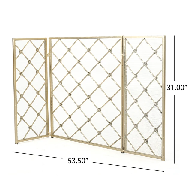 Alt view image 6 of 7 - Fire, Gold, Iron, Indoor Fireplaces Accessories