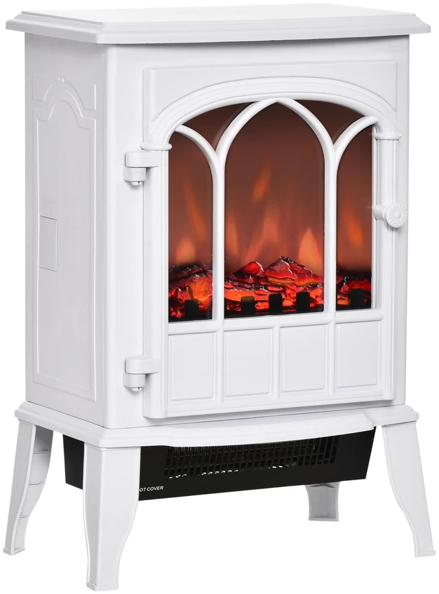Main image of 22 Inch Electric Fireplace Stove, Freestanding Fire Place Heater with Realistic Logs and LED Flame Adjustable