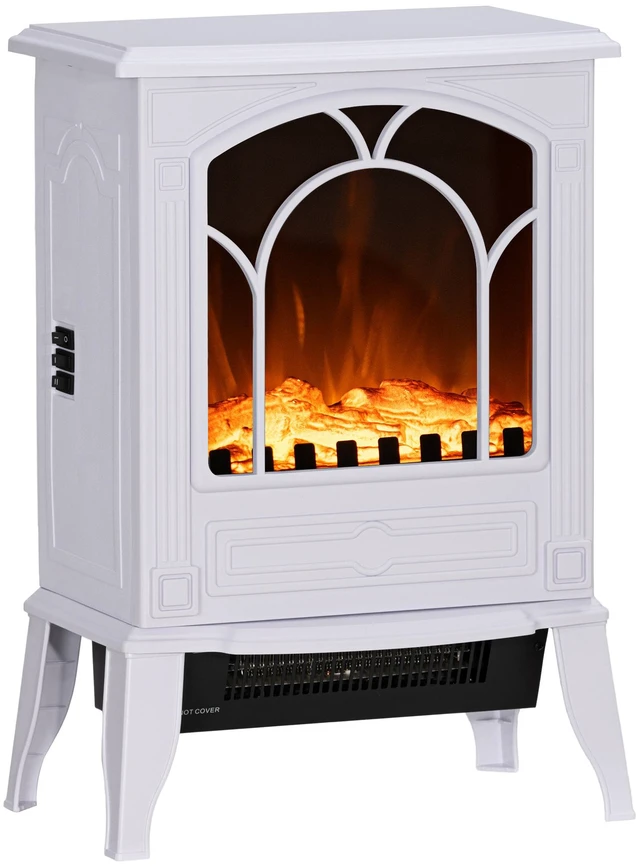 Main image of 22 Inch Standing Electric Fireplace Stove, Fire Place Heater with Realistic Flame Effect Overheat Safety Protection