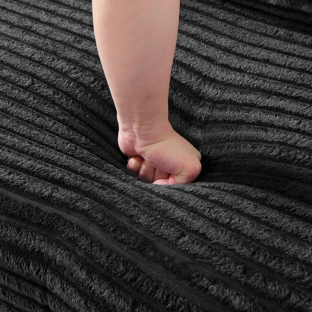 Alt view image 4 of 6 - Inchboneless Foot Pedal, Black, Fabric, Ottomans