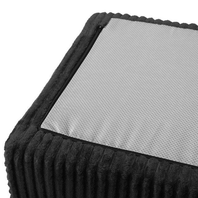Alt view image 6 of 6 - Inchboneless Foot Pedal, Black, Fabric, Ottomans