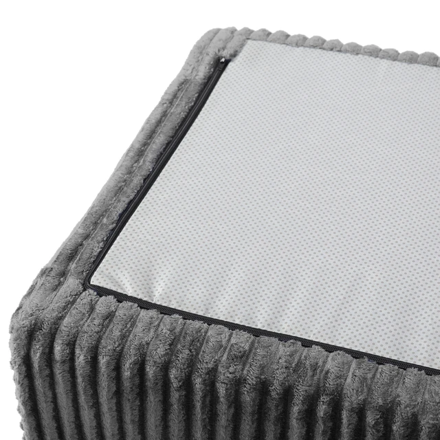 Alt view image 5 of 6 - Inchboneless Foot Pedal, Gray, Fabric, Ottomans