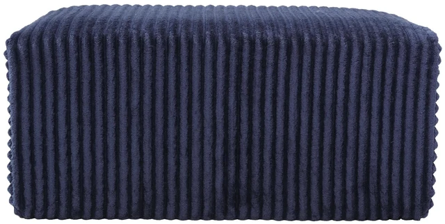 Alt view image 2 of 6 - Inchboneless Foot Pedal, Blue, Fabric, Ottomans