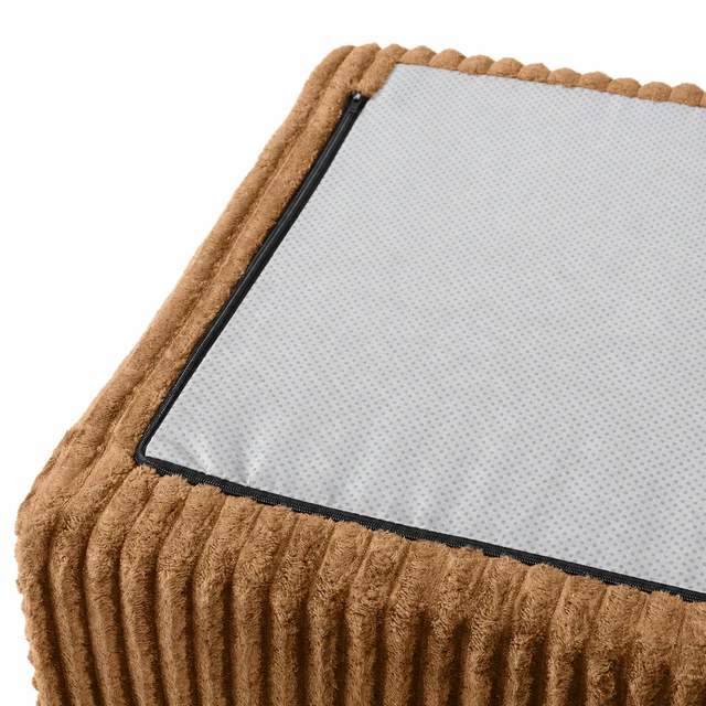 Alt view image 5 of 6 - Inchboneless Foot Pedal, Brown, Fabric, Ottomans