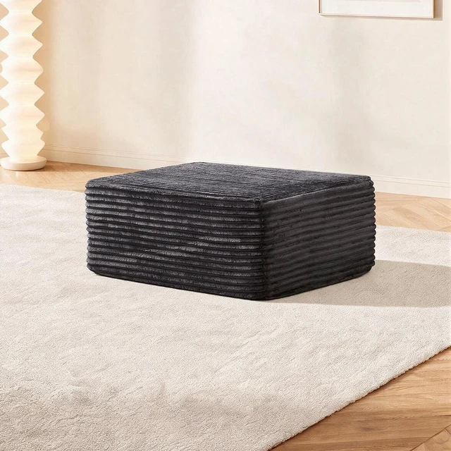 Main image of 35.43 Inch Sofa Ottoman, Assembly Required Fabric, Grey, Foam and Spring