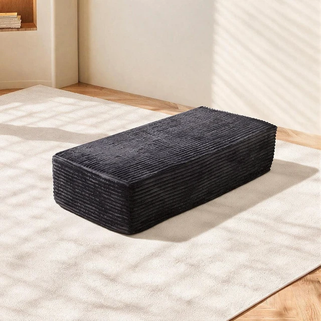 Main image of 64.96 Inch Sofa Ottoman, Assembly Required Fabric, Grey, Foam and Spring