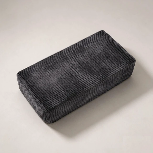 Alt view image 2 of 5 - 64.96 Inch Sofa Ottoman, Assembly Required Fabric, Grey, Foam and Spring