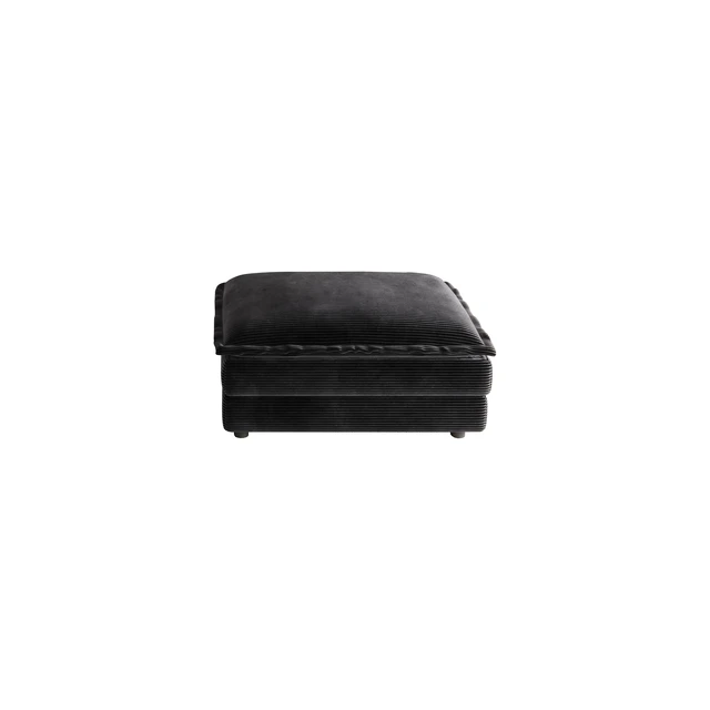 Alt view image 5 of 7 - Corduroy Ottoman, Double Layer Cushion Foot Stool with Plastic Legs Functional Small Footrest for Living Entryway Shoe