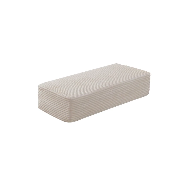 Alt view image 4 of 5 - 64.96 Inch Sofa Ottoman, Assembly Required Fabric, Beige, Foam and Spring