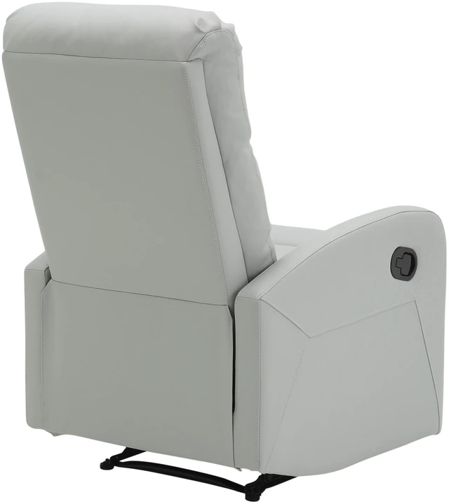 Alt view image 3 of 5 - Recliner Chair in Faux Leather, Grey, Recliners Massage Chairs