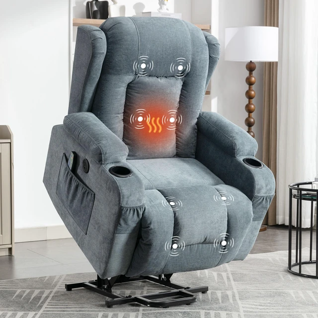 Main image of Power Lift Recliner Chair Recliners for Elderly with Heat and Massage Chair for Living with Infinite Position and Side
