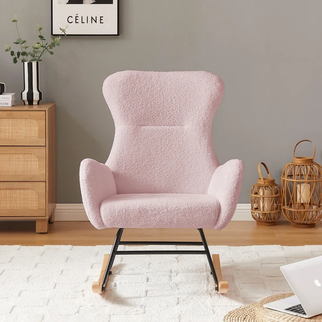 Main image of Teddy Rocking Armchair, Pink, Metal, Rocking Chairs