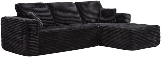 Alt view image 3 of 4 - 100.39 Inch Cloud Sectional Couch with Shape Chaise, Modular Sofa Wit Deep Seat Assembly Required Compressed Packaging