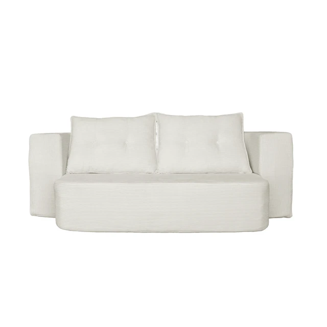 Alt view image 6 of 7 - Corduroy Floor Convertible Sofa Bed Folding Sleeper Couch with High Density Foam Mattress Assembly Require for Living