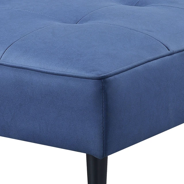Alt view image 6 of 7 - Adjustable Sofa with Ottoman, Blue, Wood and Fabric