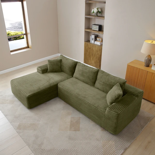 Alt view image 3 of 7 - 105 Inch Modular Sectional Sofa, Cloud Sectional Couch with Deep Seat Modular l Shape Sofa Couch with Chaise