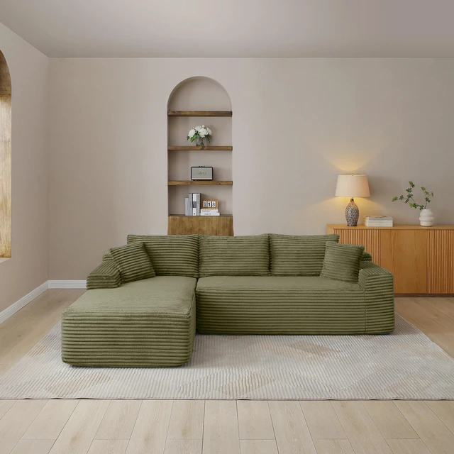 Main image of 105 Inch Modular Sectional Sofa, Cloud Sectional Couch with Deep Seat Modular l Shape Sofa Couch with Chaise