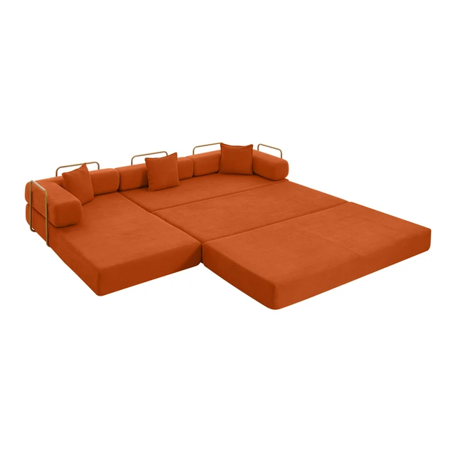 Alt view image 6 of 7 - 108 Inch Modular Sectional Sofa with l Shape Chaise, Cloud Couch with Deep Seat Sponge Compression Sofas Assembly