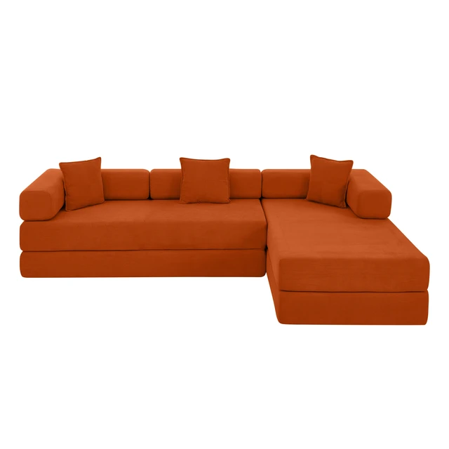 Alt view image 2 of 7 - 108 Inch Modular Sectional Sofa with l Shape Chaise, Cloud Couch with Deep Seat Sponge Compression Sofas Assembly