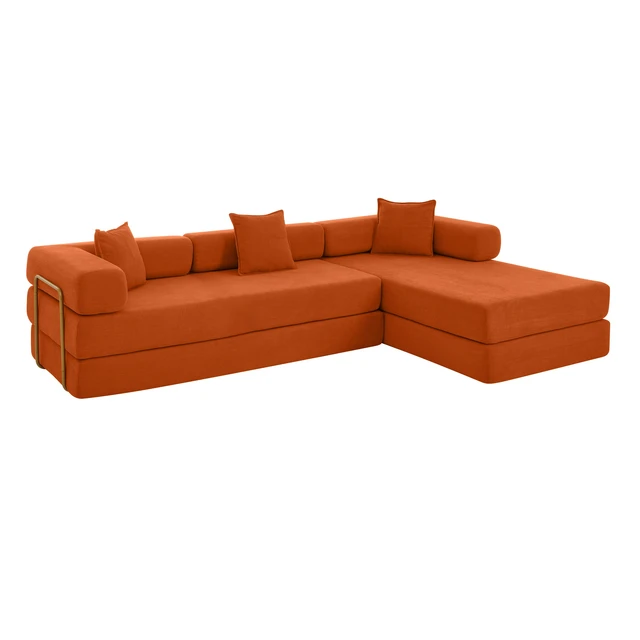 Alt view image 4 of 7 - 108 Inch Modular Sectional Sofa with l Shape Chaise, Cloud Couch with Deep Seat Sponge Compression Sofas Assembly
