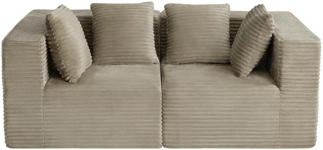 Main image of Couches for Living, Modular Sectional Sofa, Camel, Corduroy