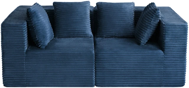 Main image of Couches for Living, Modular Sectional Sofa, Blue, Corduroy