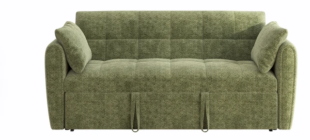 Main image of 65 Inch Three In-One Foldable Large Sized Sofa Bed, Chenille Double Sofa Bed with Adjustable Backrest Equipped