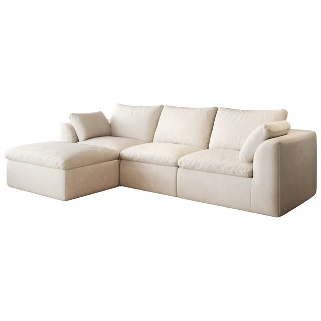 Alt view image 6 of 7 - 108.3 Inch l Shaped 3 Seat Modular Sectional Sofa with Single Chaise, Deep Seat Corner Couch Vacuum Compressed Tool