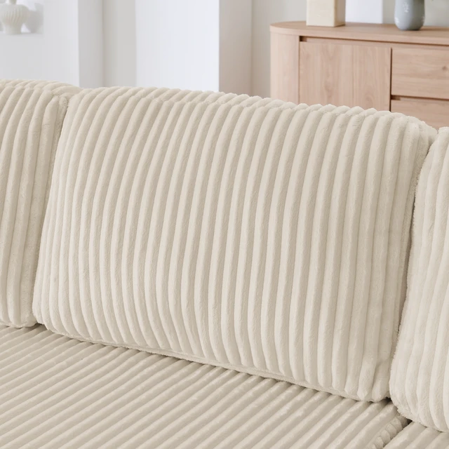 Alt view image 5 of 7 - Shape Modular Sectional Sofa, Compressed Sectional Sofa Corduroy Couch Sleeper for Living Compressed Couch Space