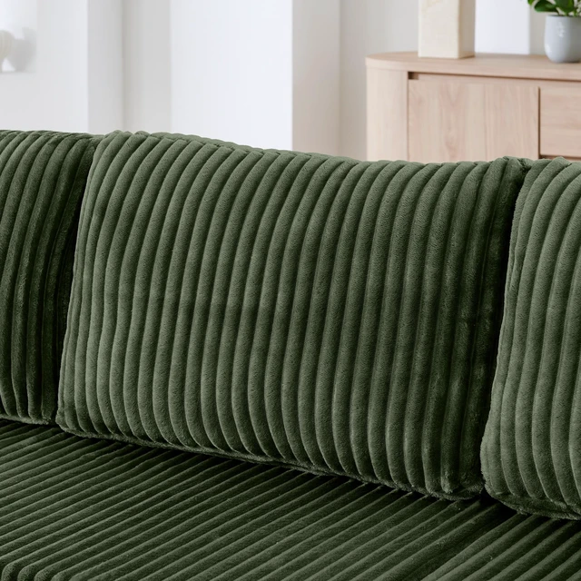 Alt view image 4 of 7 - Shape Modular Sectional Sofa, Compressed Sectional Sofa Corduroy Couch Sleeper for Living Compressed Couch Space