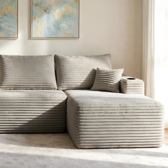 Main image of Coffee-Chaise, Fabric, Foam and Spring, Sofas
