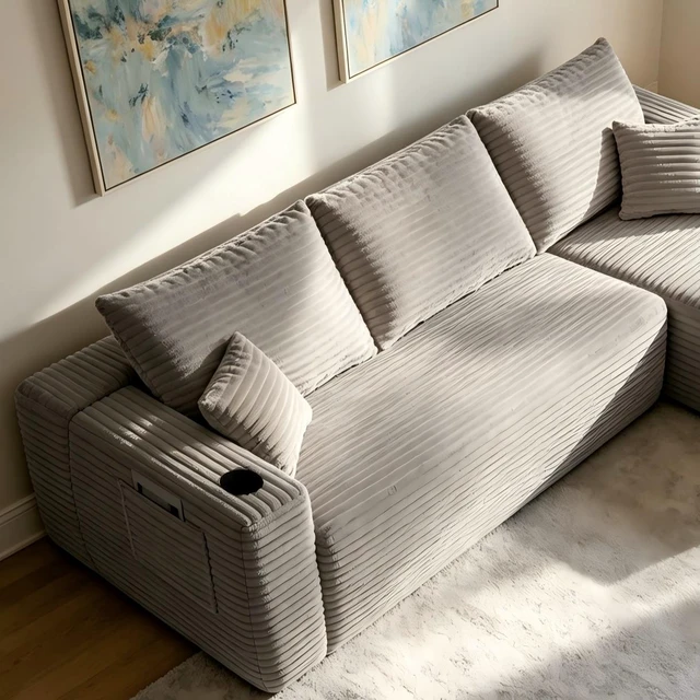 Alt view image 2 of 4 - Seater, Coffee, Fabric, Foam and Spring, Sofas