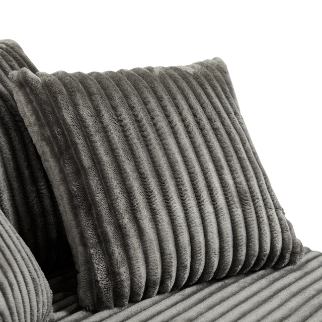 Alt view image 5 of 6 - Round Swivel Accent Chair with Upholstery and Matching Throw Pillows, Brown, Foam, Sofas