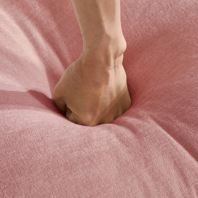Alt view image 5 of 7 - Armless Sofa Chenille Fabric Pillows, Pink