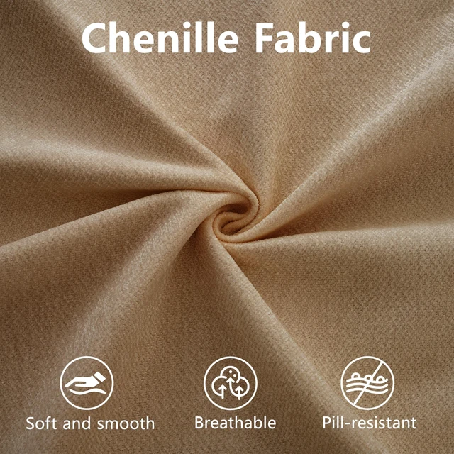 Alt view image 4 of 7 - Chenille Seater Sofa with Storage Seat, Cylindrical Backrest and Armrests Fabric Loveseat Featuring Hidden Storage