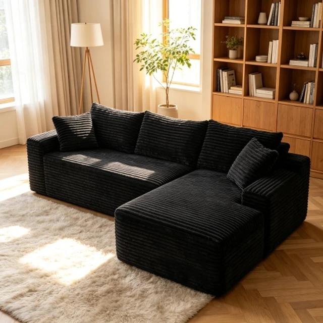 Alt view image 7 of 7 - 96 Inch Modular Sectional Sofa with l Shape Chaise, Sectional Couches for Living and DIY Frameless Cloud Couch