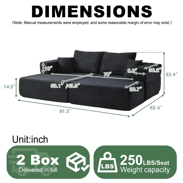 Alt view image 2 of 7 - Modular Configurable Sofa L-Shaped Sectional, Convertible Seater Foam Lounge Removable Armrests with Storage Pockets