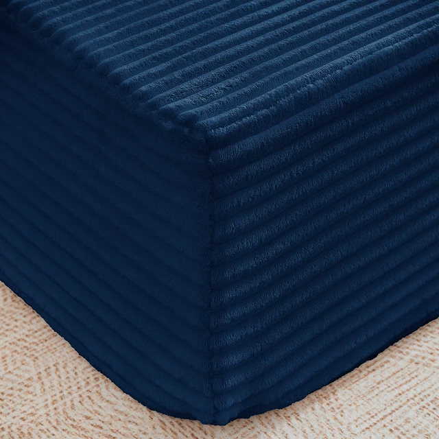 Alt view image 6 of 7 - Chaise Lounge Chair, 2 in Chaise Lounge Indoor Upholstered Sleeper Chair Converts Bed Corduroy Reading Deep Seat Cloud