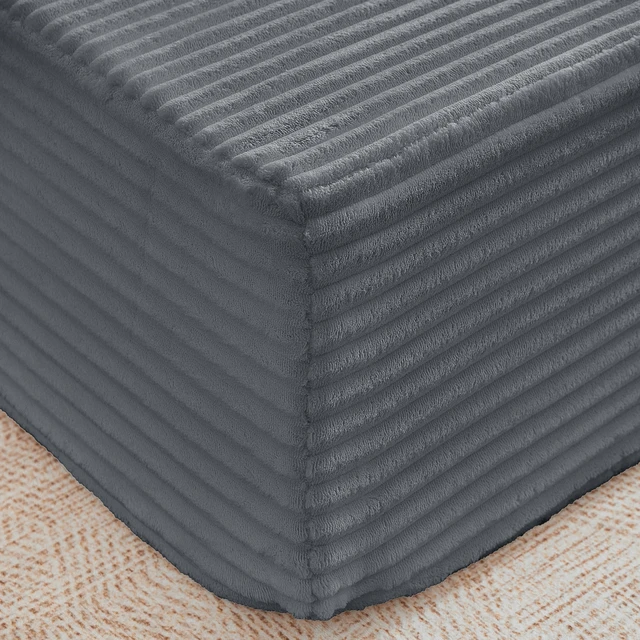 Alt view image 6 of 7 - Chaise Lounge Chair, 2 in Chaise Lounge Indoor Upholstered Sleeper Chair Converts Bed Corduroy Reading Deep Seat Cloud