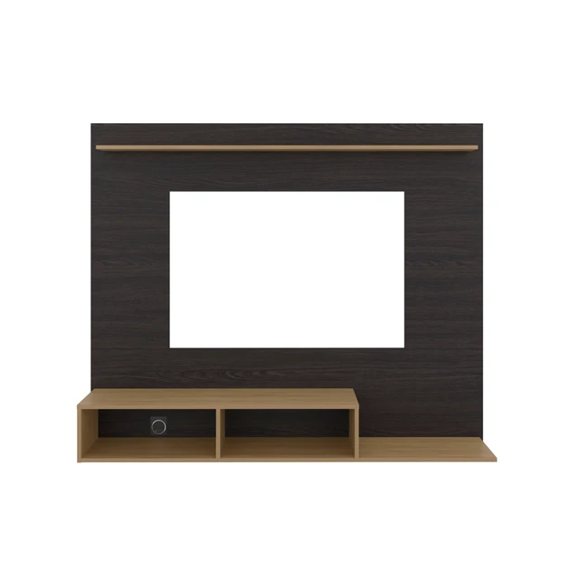 Alt view image 5 of 7 - TV Entertainment Center Media Console with Storage, Wenge, Particle Board, TV Entertainment Furniture