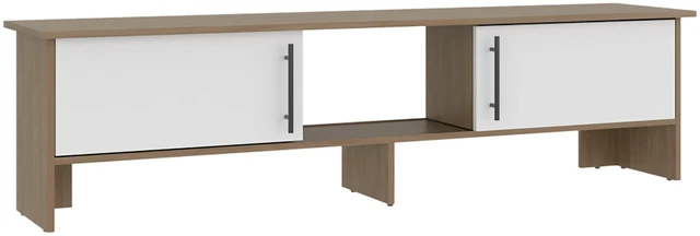 Alt view image 3 of 7 - TV 65 Inch Stand with Storage Cabinets, Media Console Entertainment Center with Open Shelves for Living, Multi
