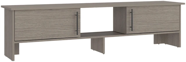 Alt view image 3 of 7 - TV 65 Inch Stand with Storage Cabinets, Media Console Entertainment Center with Open Shelves for Living, Gray Wash