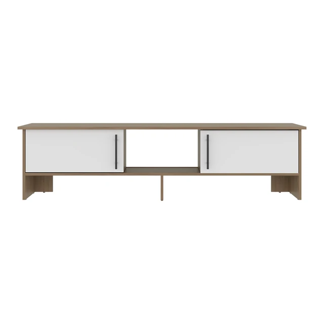 Alt view image 7 of 7 - TV 65 Inch Stand with Storage Cabinets, Media Console Entertainment Center with Open Shelves for Living, White