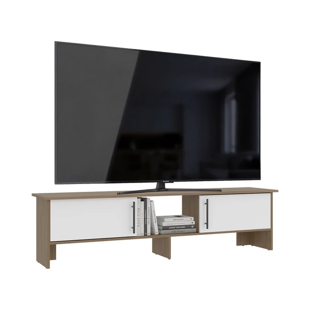 Alt view image 6 of 7 - TV 65 Inch Stand with Storage Cabinets, Media Console Entertainment Center with Open Shelves for Living, White