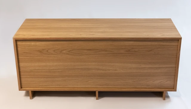 Alt view image 5 of 5 - TV Stand for Tvs 50 Inches, Entertainment Center One Door and Two Drawers Hannover, Oak, Melamine, TV Entertainment