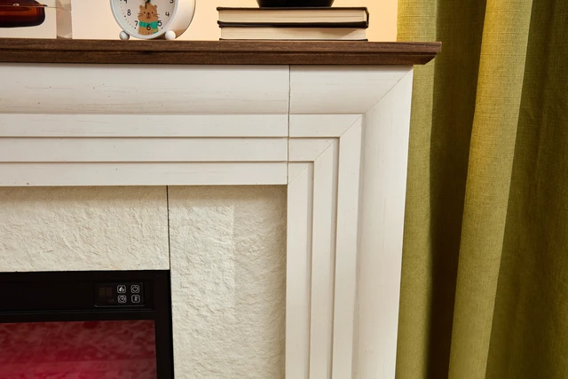 Alt view image 5 of 7 - 70 Inch Electric Fireplace with Mantel, LED Fireplace TV Stand with 3 Drawers Real Raised Textured Color LED 42 Inch