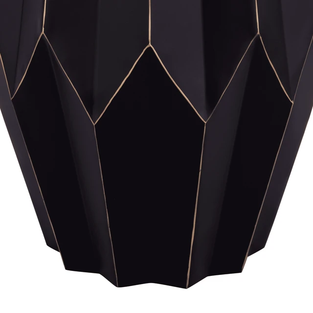 Alt view image 6 of 7 - Polygonal Silhouette End Table, Side Table Made with Aluminum Sheet, Black, Aluminium and Iron