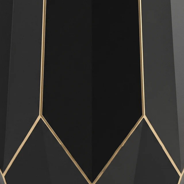Alt view image 7 of 7 - Polygonal Silhouette End Table, Side Table Made with Aluminum Sheet, Black, Aluminium and Iron